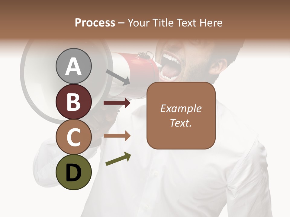 Boy Standing Voice PowerPoint Template