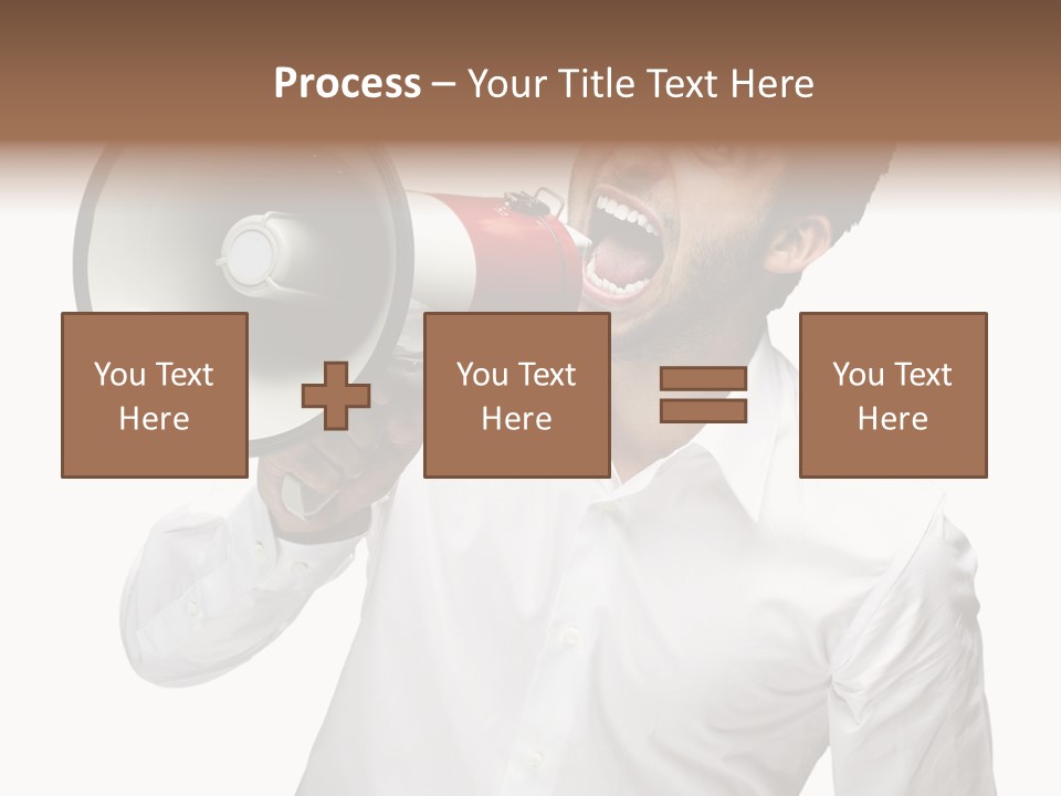 Boy Standing Voice PowerPoint Template