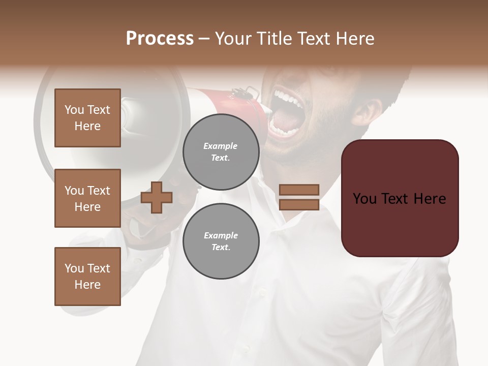 Boy Standing Voice PowerPoint Template