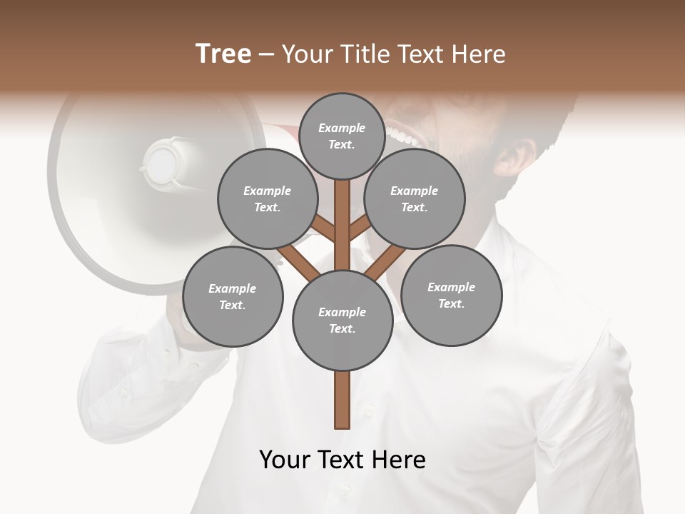 Boy Standing Voice PowerPoint Template