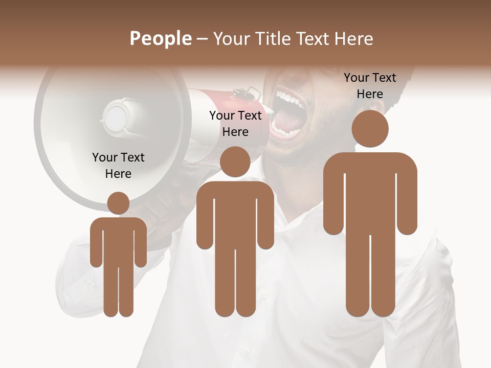 Boy Standing Voice PowerPoint Template