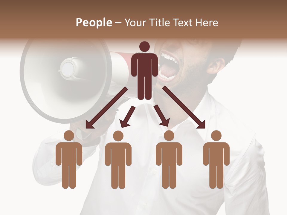 Boy Standing Voice PowerPoint Template