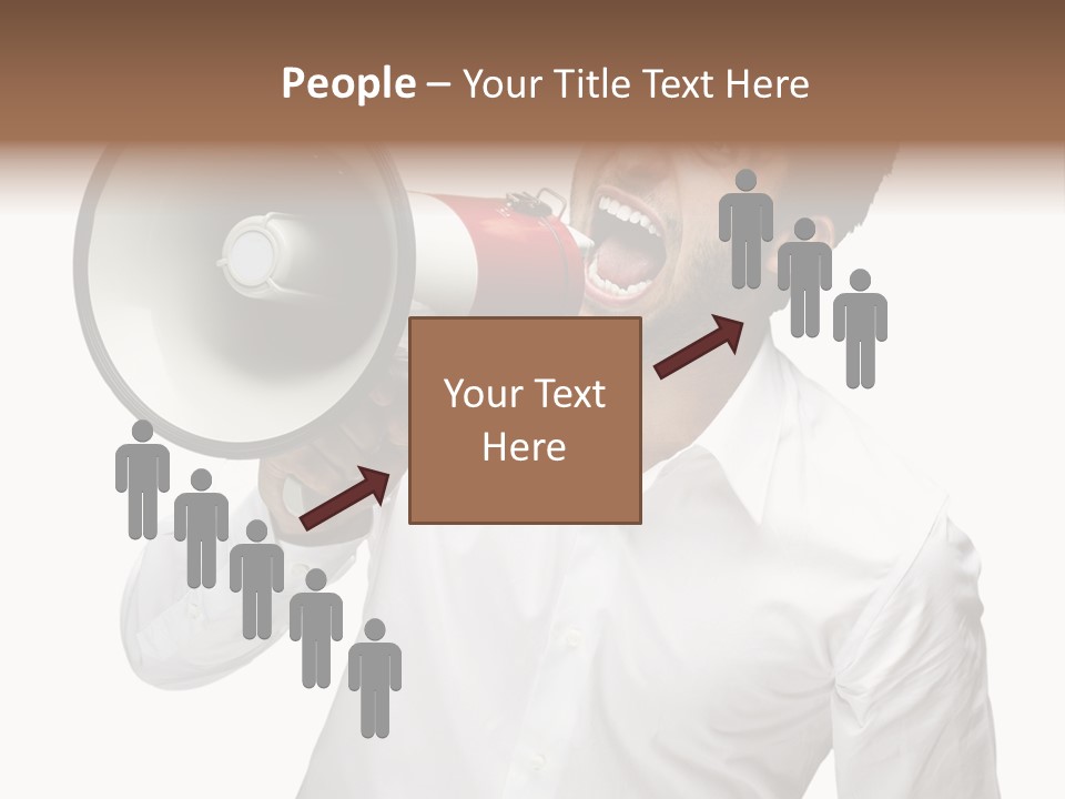 Boy Standing Voice PowerPoint Template