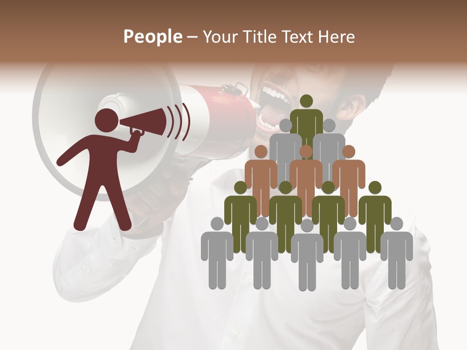 Boy Standing Voice PowerPoint Template