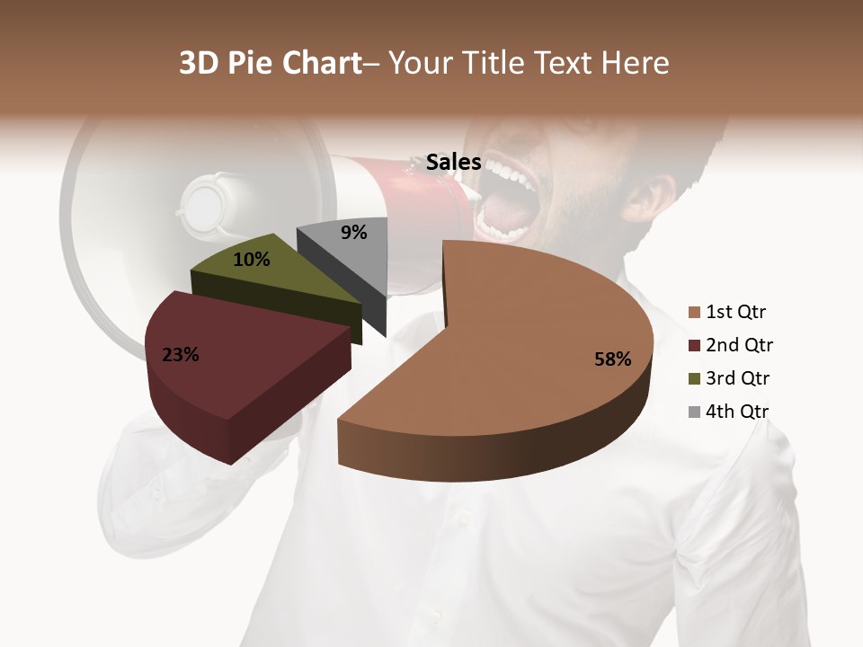 Boy Standing Voice PowerPoint Template