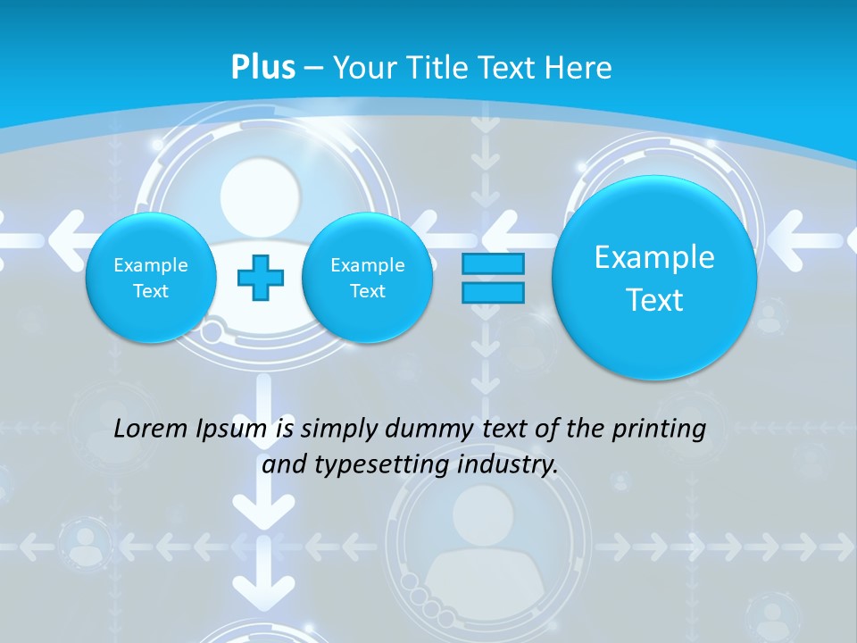 Graphics Communications Connection PowerPoint Template