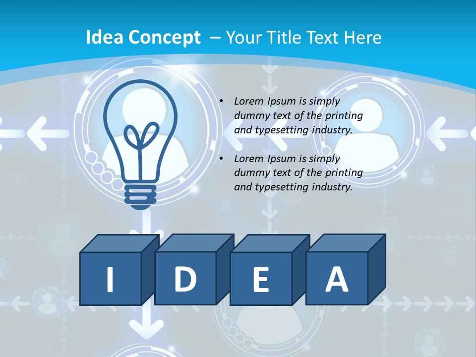 Graphics Communications Connection PowerPoint Template