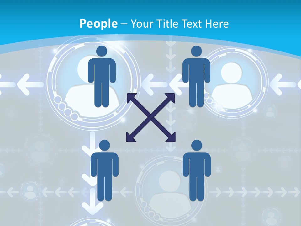 Graphics Communications Connection PowerPoint Template