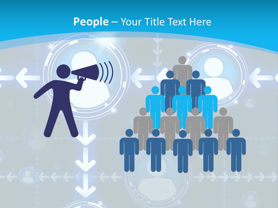 Graphics Communications Connection PowerPoint Template