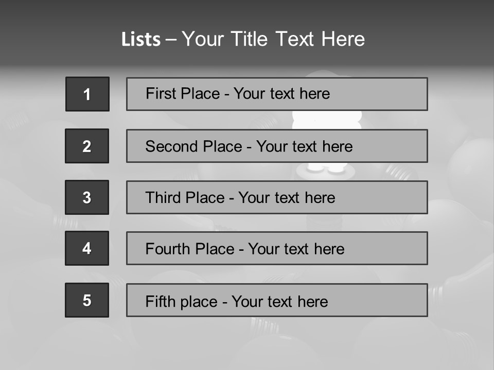 Concepts Unlit Electricity PowerPoint Template