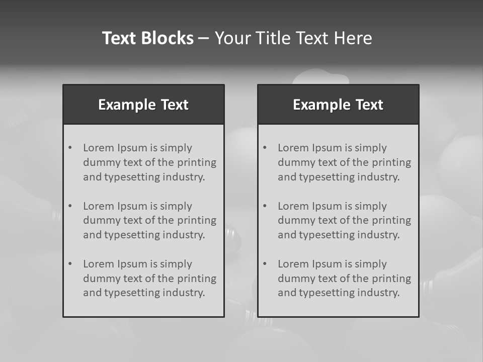 Concepts Unlit Electricity PowerPoint Template