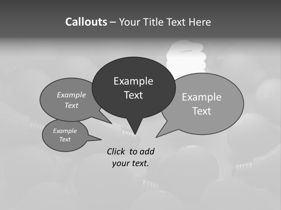 Concepts Unlit Electricity PowerPoint Template