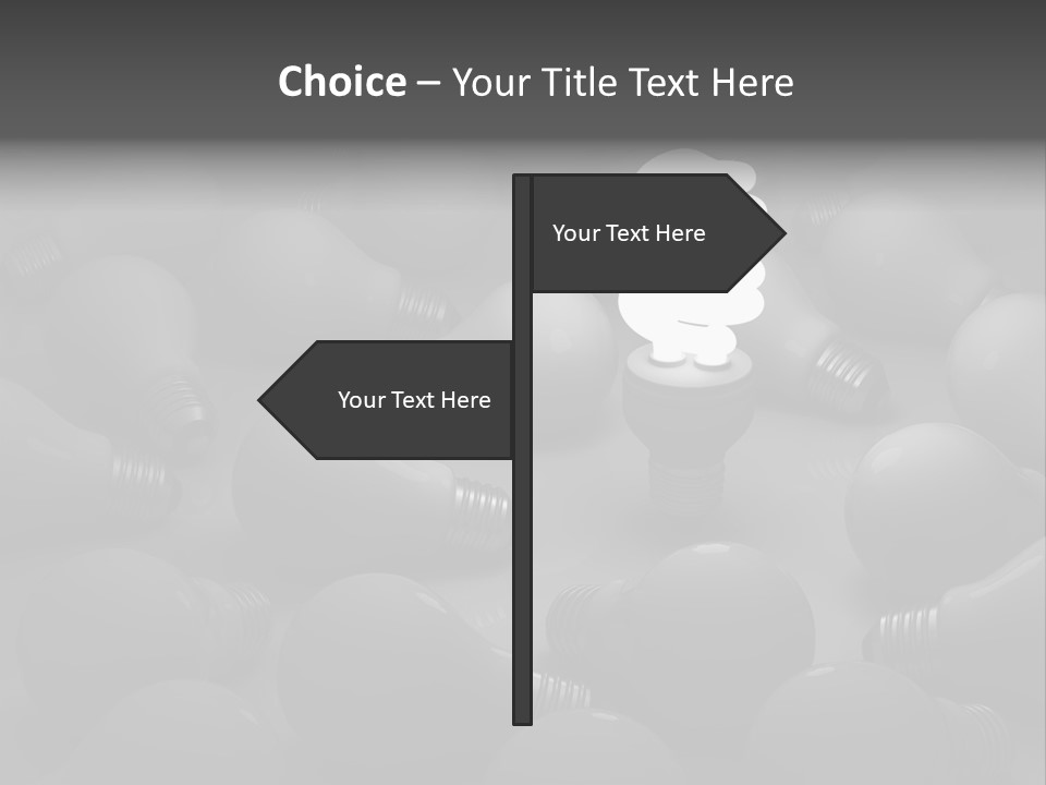 Concepts Unlit Electricity PowerPoint Template