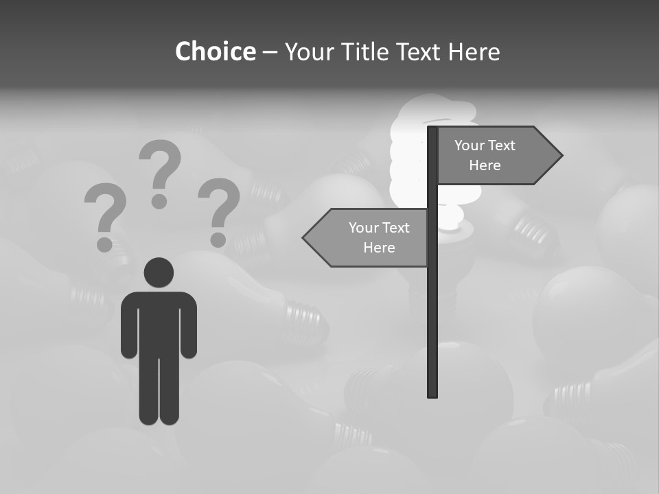 Concepts Unlit Electricity PowerPoint Template