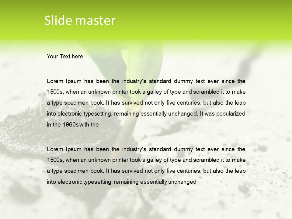 Nobody Root Rise PowerPoint Template