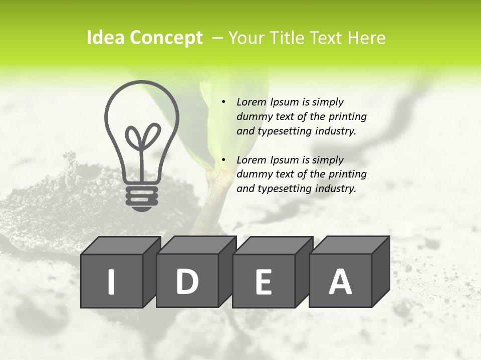Nobody Root Rise PowerPoint Template