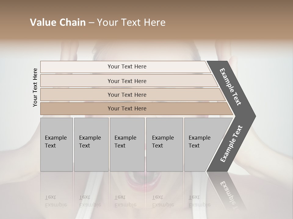 A Woman With Her Hands On Her Head With Her Mouth Open PowerPoint Template
