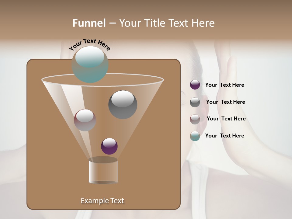 A Woman With Her Hands On Her Head With Her Mouth Open PowerPoint Template