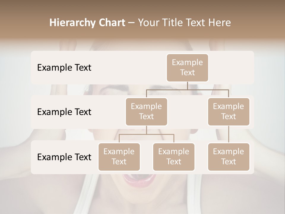A Woman With Her Hands On Her Head With Her Mouth Open PowerPoint Template