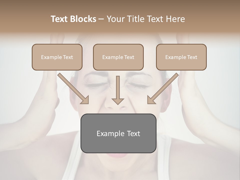 A Woman With Her Hands On Her Head With Her Mouth Open PowerPoint Template