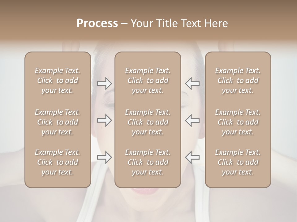 A Woman With Her Hands On Her Head With Her Mouth Open PowerPoint Template