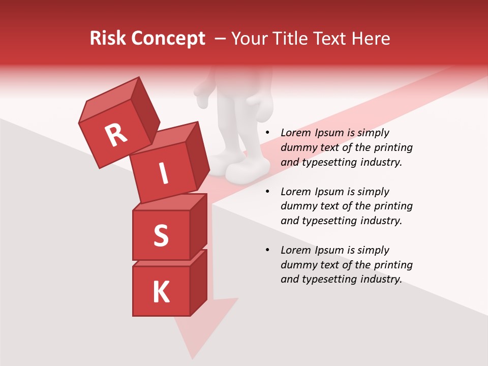 Risk Icon Background PowerPoint Template