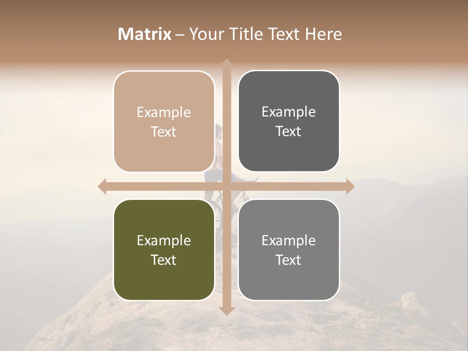 Sky Bicycle Outdoor PowerPoint Template