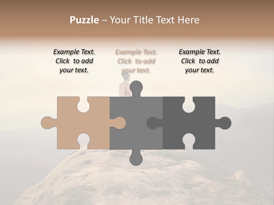 Sky Bicycle Outdoor PowerPoint Template