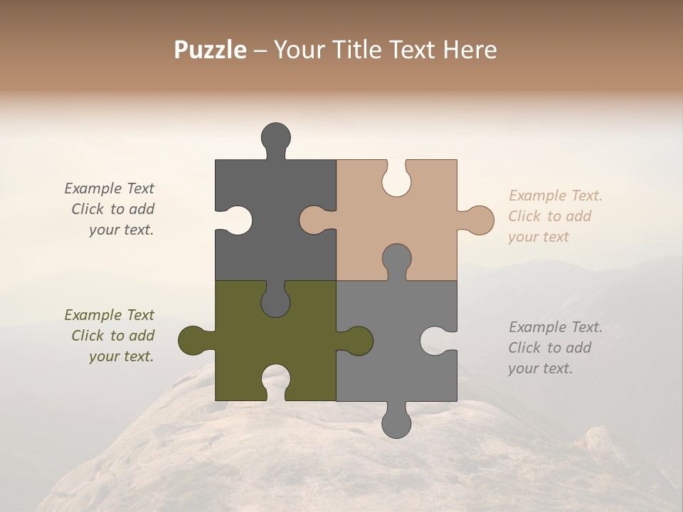 Sky Bicycle Outdoor PowerPoint Template