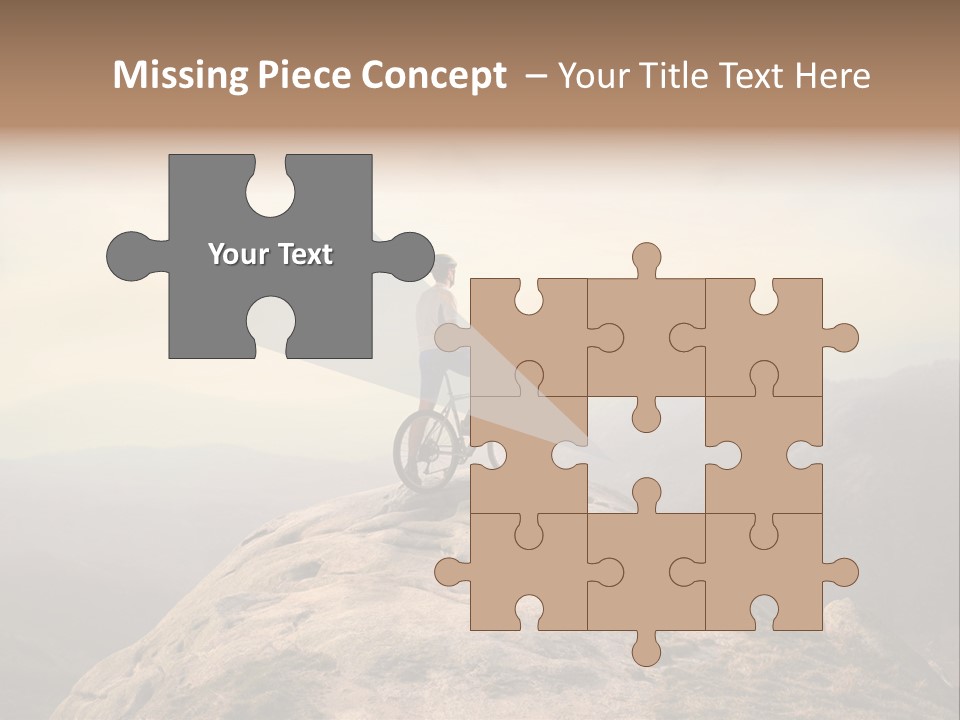 Sky Bicycle Outdoor PowerPoint Template