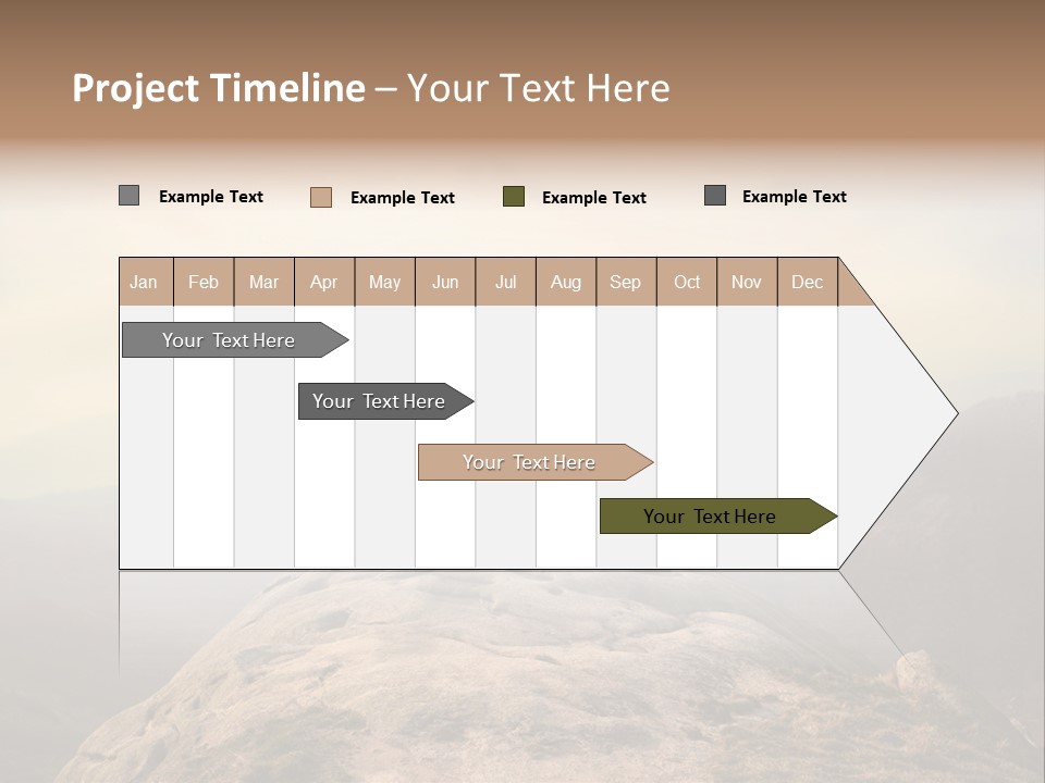 Sky Bicycle Outdoor PowerPoint Template