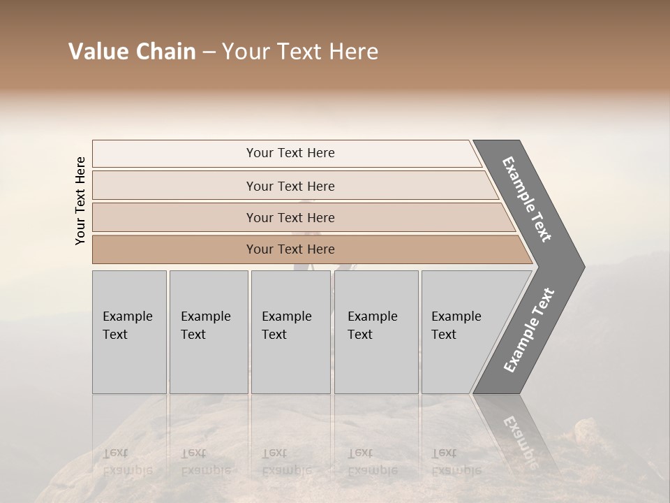 Sky Bicycle Outdoor PowerPoint Template