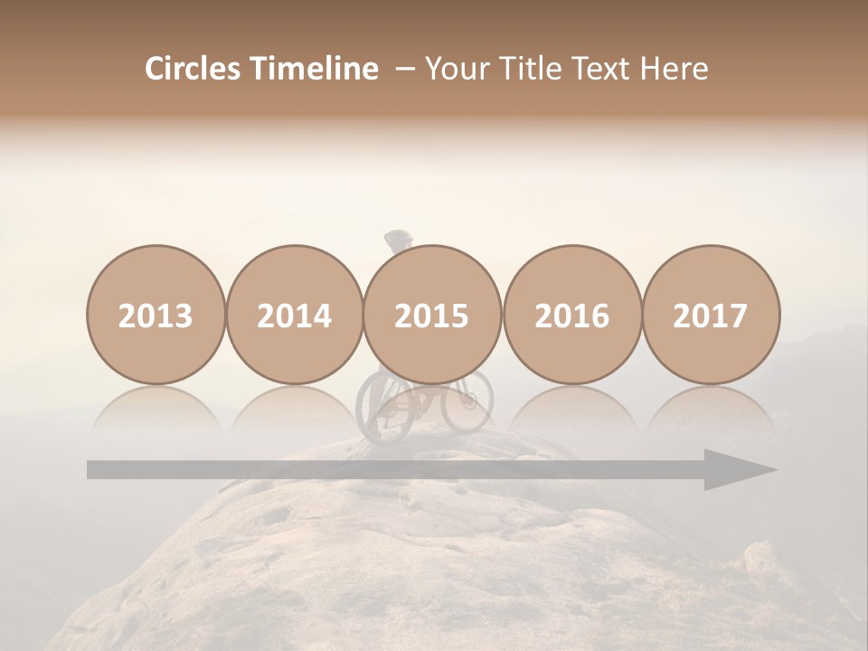 Sky Bicycle Outdoor PowerPoint Template