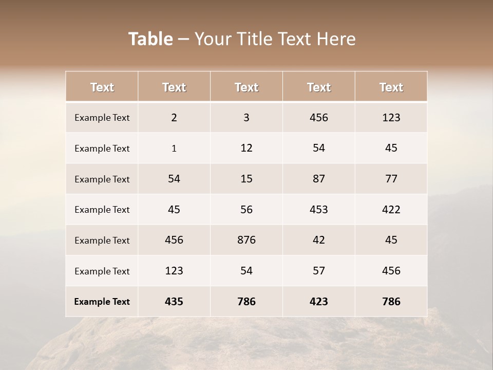 Sky Bicycle Outdoor PowerPoint Template