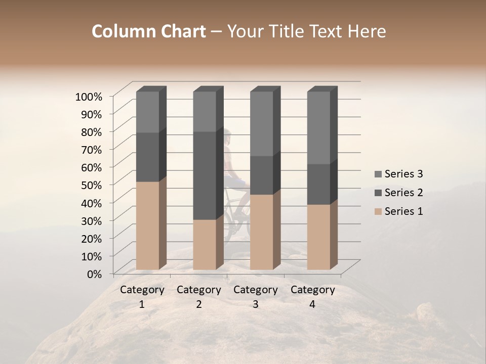 Sky Bicycle Outdoor PowerPoint Template