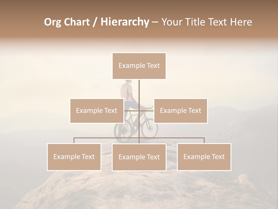 Sky Bicycle Outdoor PowerPoint Template
