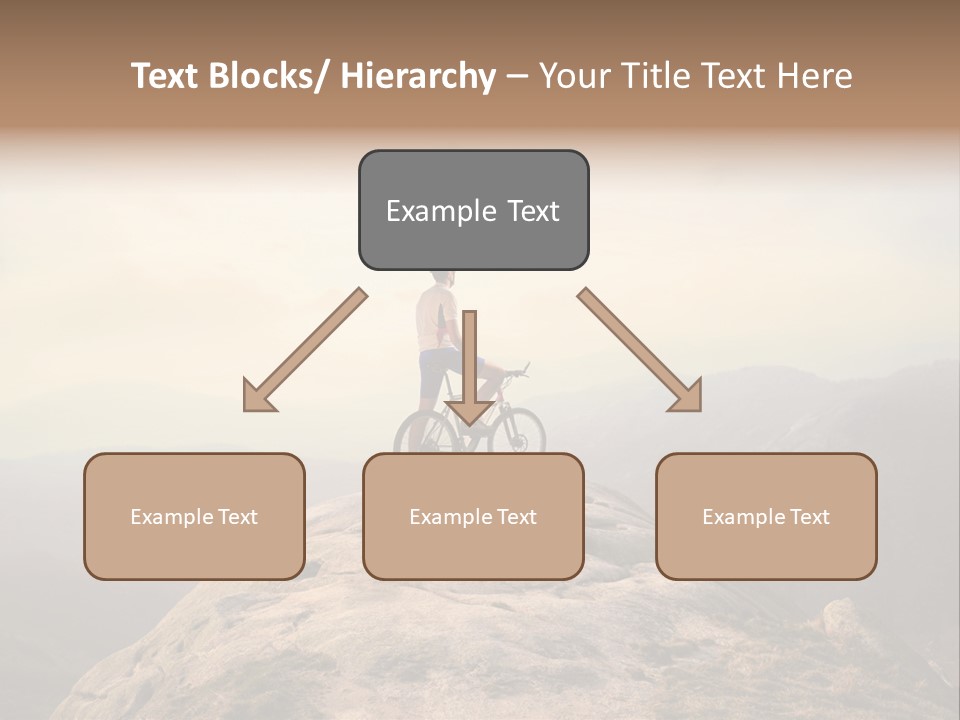 Sky Bicycle Outdoor PowerPoint Template
