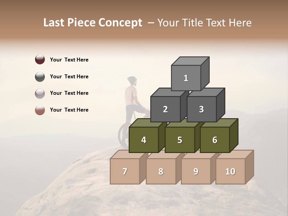 Sky Bicycle Outdoor PowerPoint Template