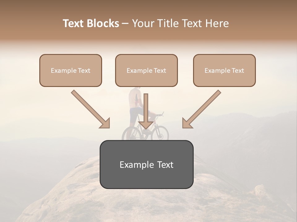 Sky Bicycle Outdoor PowerPoint Template