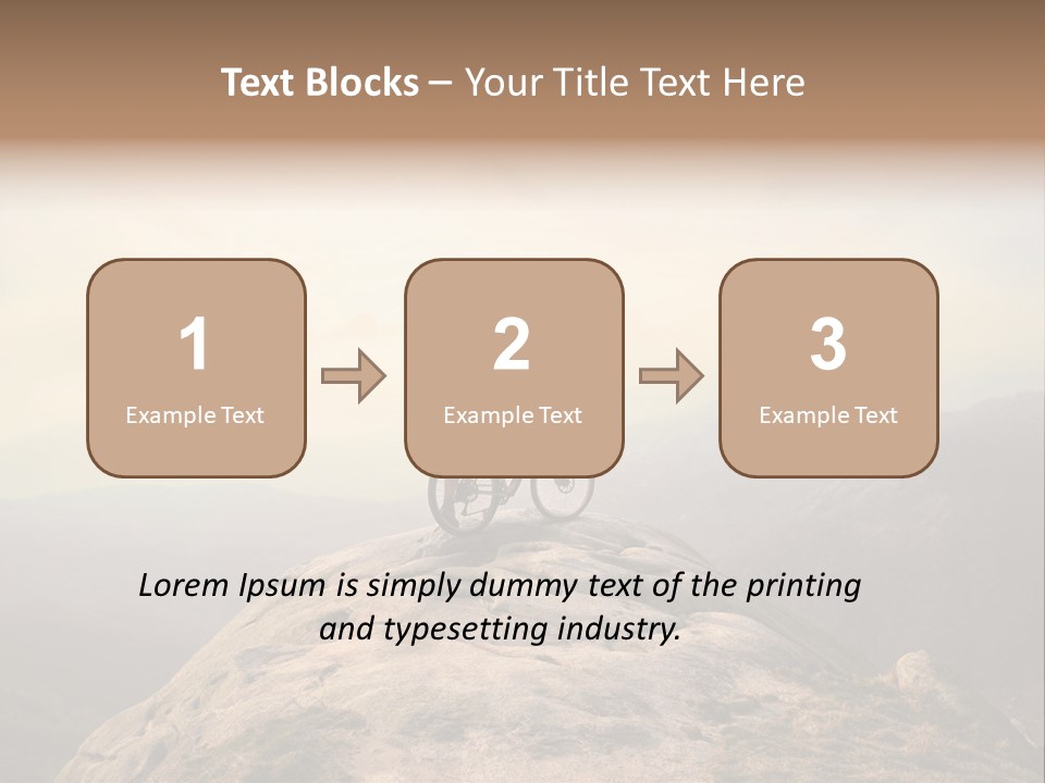 Sky Bicycle Outdoor PowerPoint Template