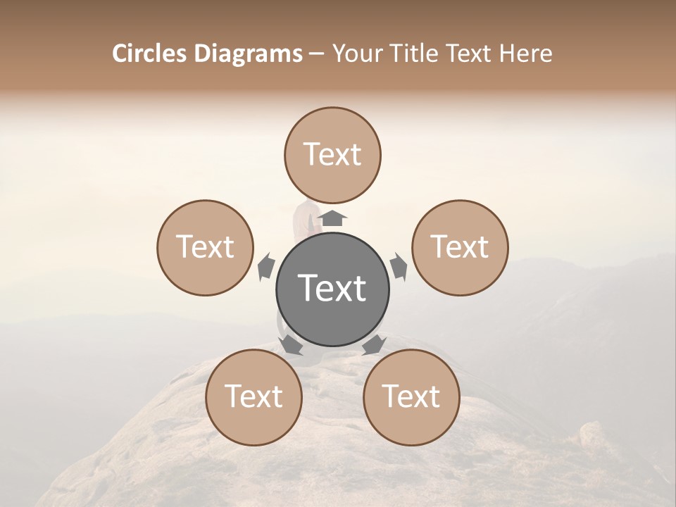 Sky Bicycle Outdoor PowerPoint Template