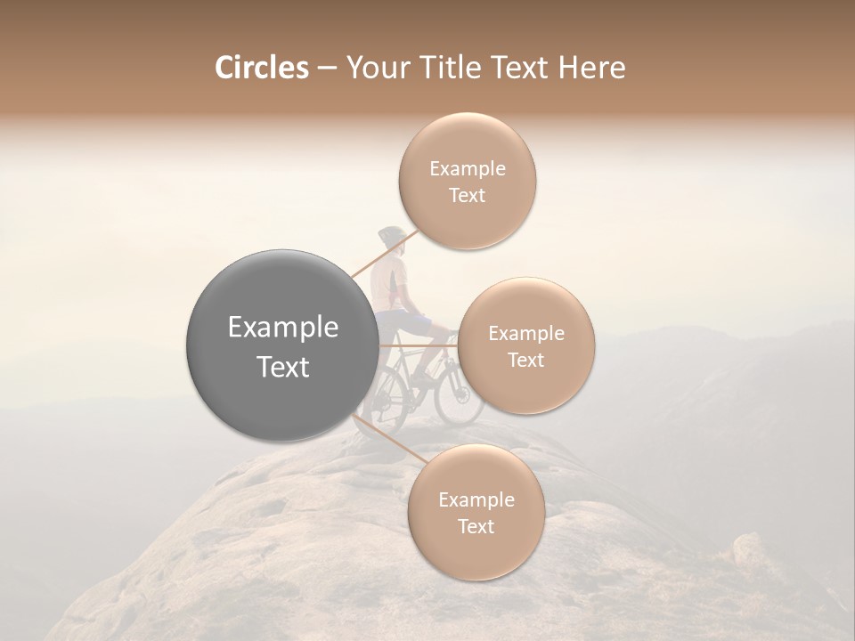 Sky Bicycle Outdoor PowerPoint Template