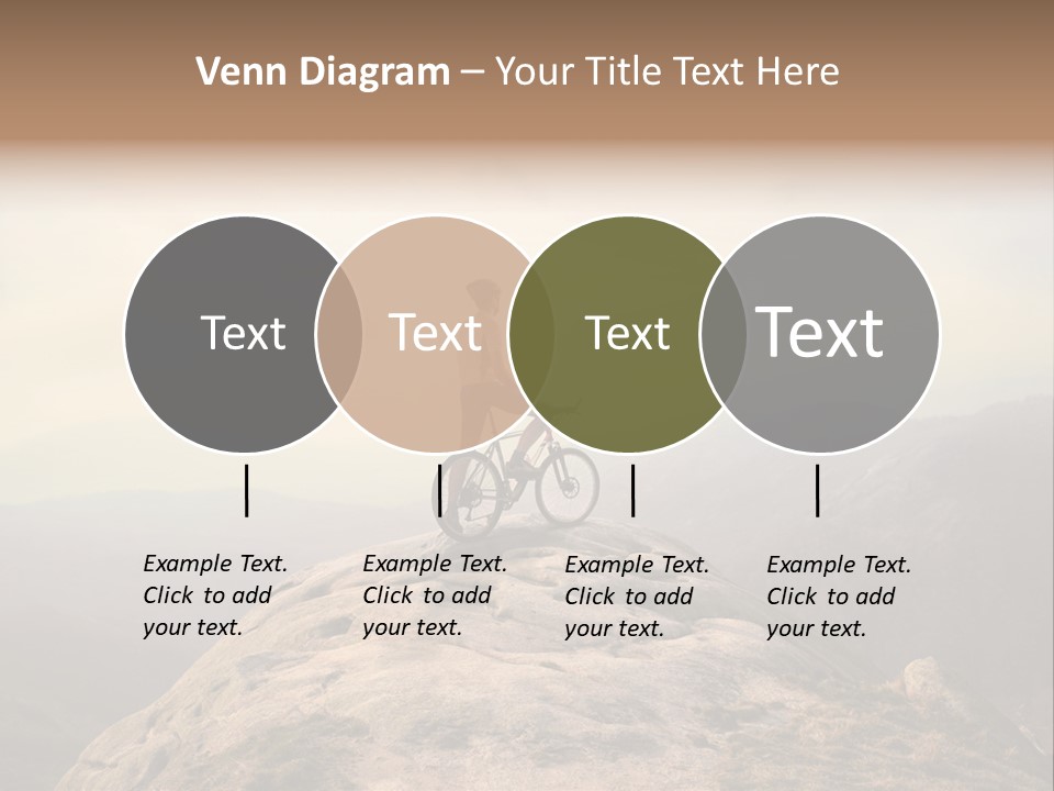 Sky Bicycle Outdoor PowerPoint Template
