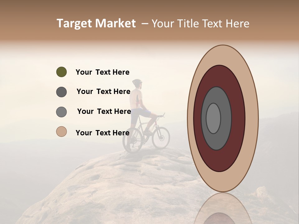 Sky Bicycle Outdoor PowerPoint Template