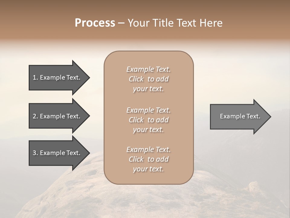 Sky Bicycle Outdoor PowerPoint Template