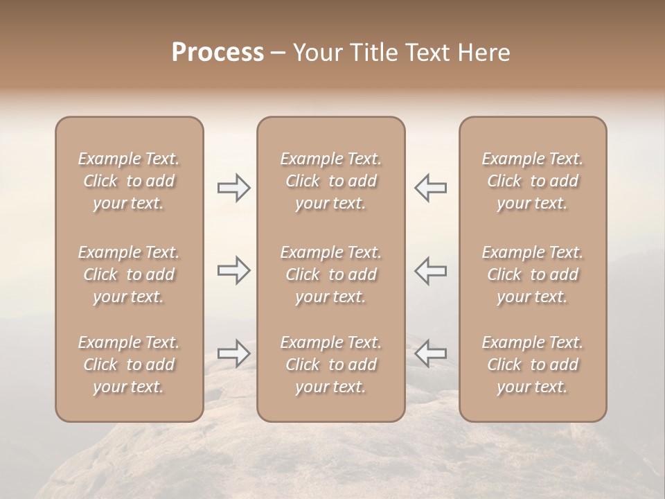 Sky Bicycle Outdoor PowerPoint Template