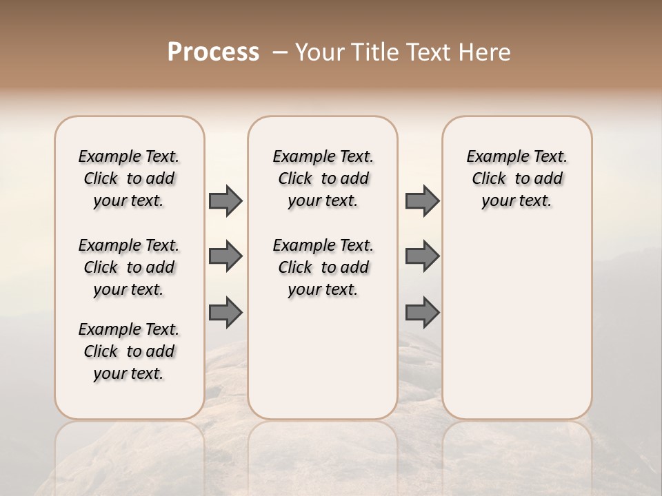 Sky Bicycle Outdoor PowerPoint Template