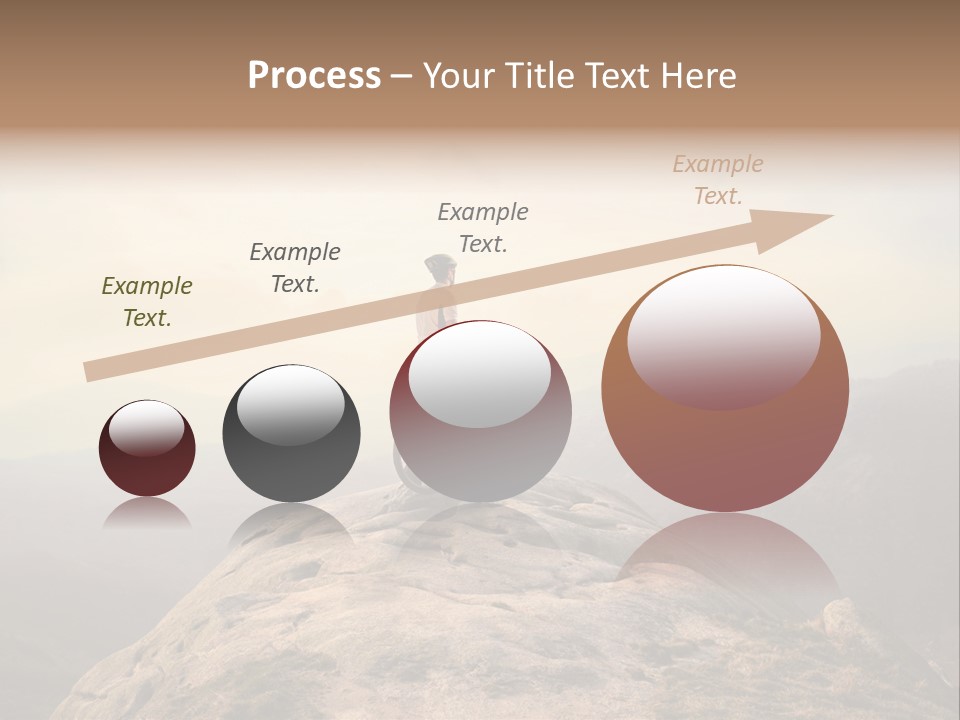 Sky Bicycle Outdoor PowerPoint Template