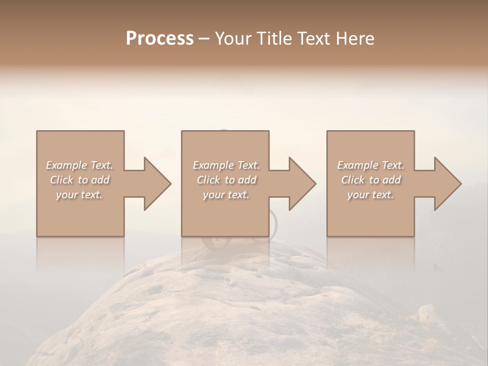 Sky Bicycle Outdoor PowerPoint Template