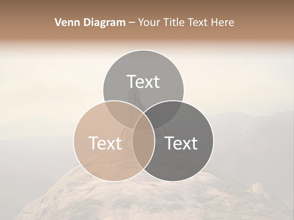 Sky Bicycle Outdoor PowerPoint Template